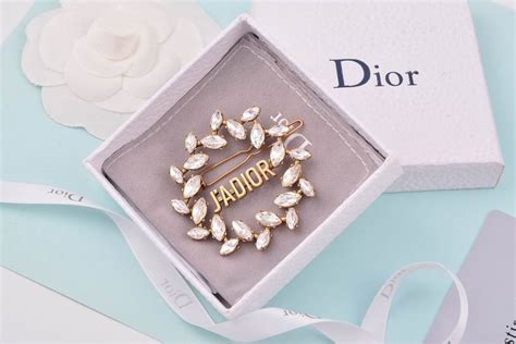 dior forever hair pin|White Crystal J’Adior Laurier Antique Palladium.